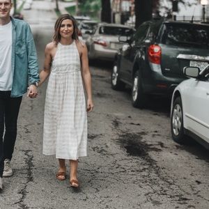 UO Checkered Halter dress